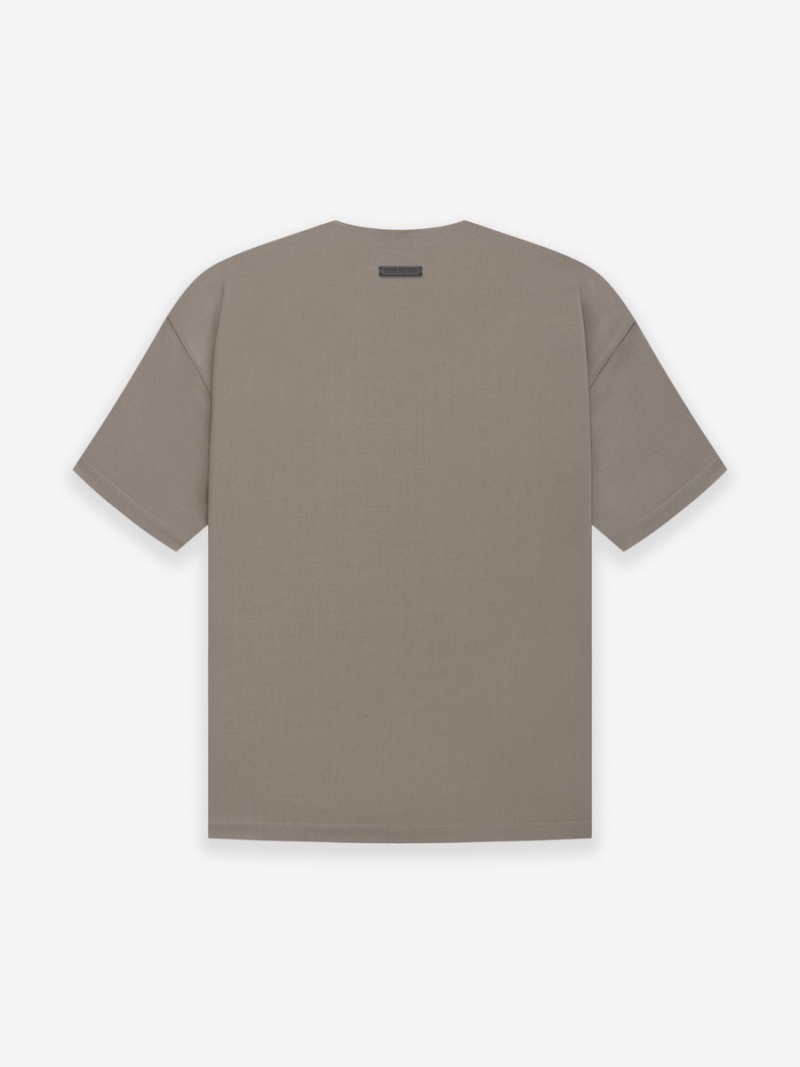 Fear Of God Wool Crepe Tee Dusty Concrete | FOG-SN593283