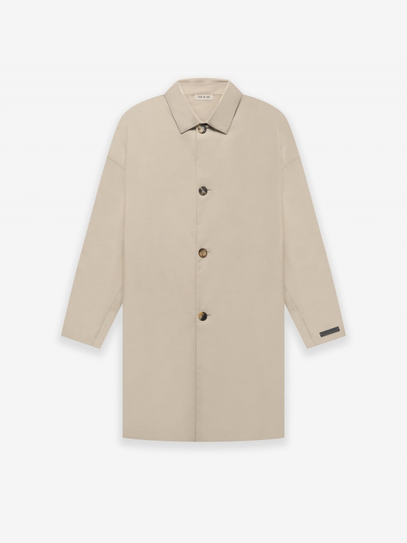 Fear Of God Wool Nylon Car Coat Dusty Beige | FOG-SN593358