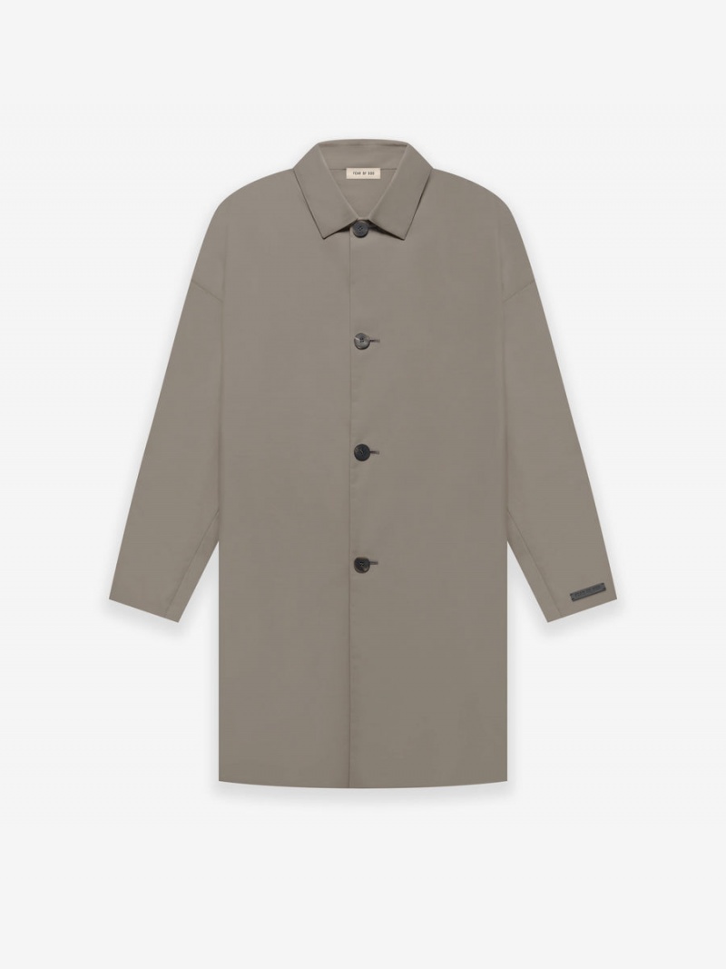 Fear Of God Wool Nylon Car Coat Dusty Concrete | FOG-SN593359