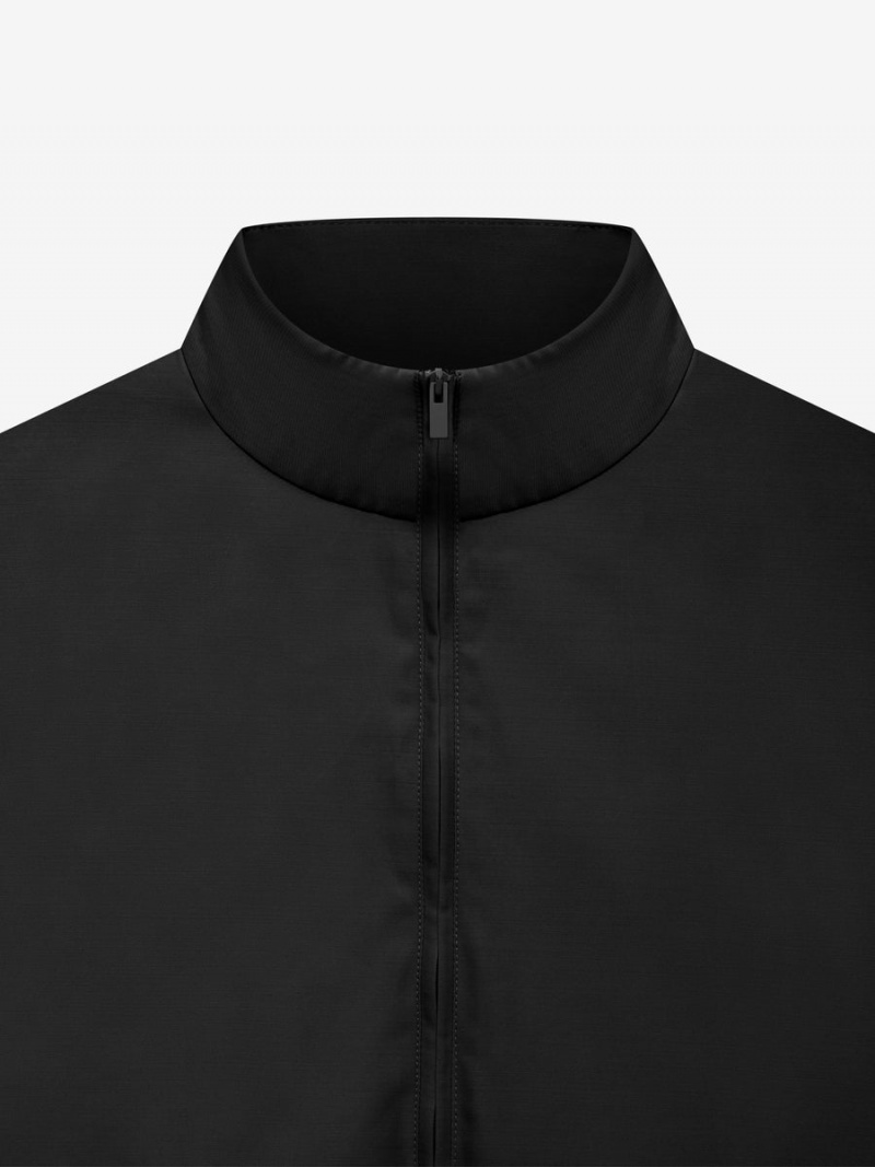 Fear Of God Wool Nylon Track Jacket Black | FOG-SN593420