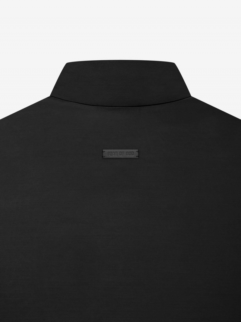 Fear Of God Wool Nylon Track Jacket Black | FOG-SN593420