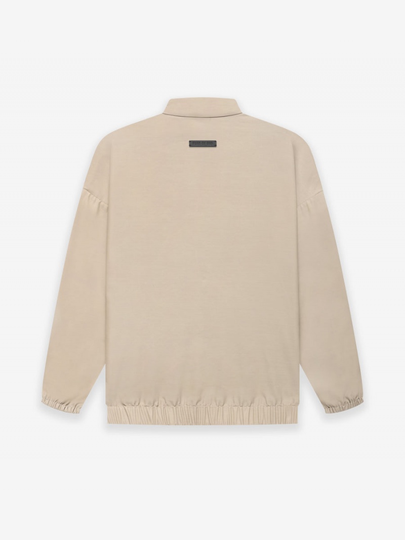 Fear Of God Wool Nylon Track Jacket Dusty Beige | FOG-SN593419