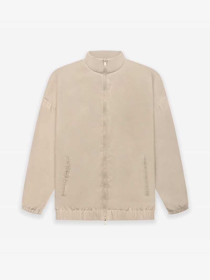 Fear Of God Wool Nylon Track Jacket Dusty Beige | FOG-SN593419