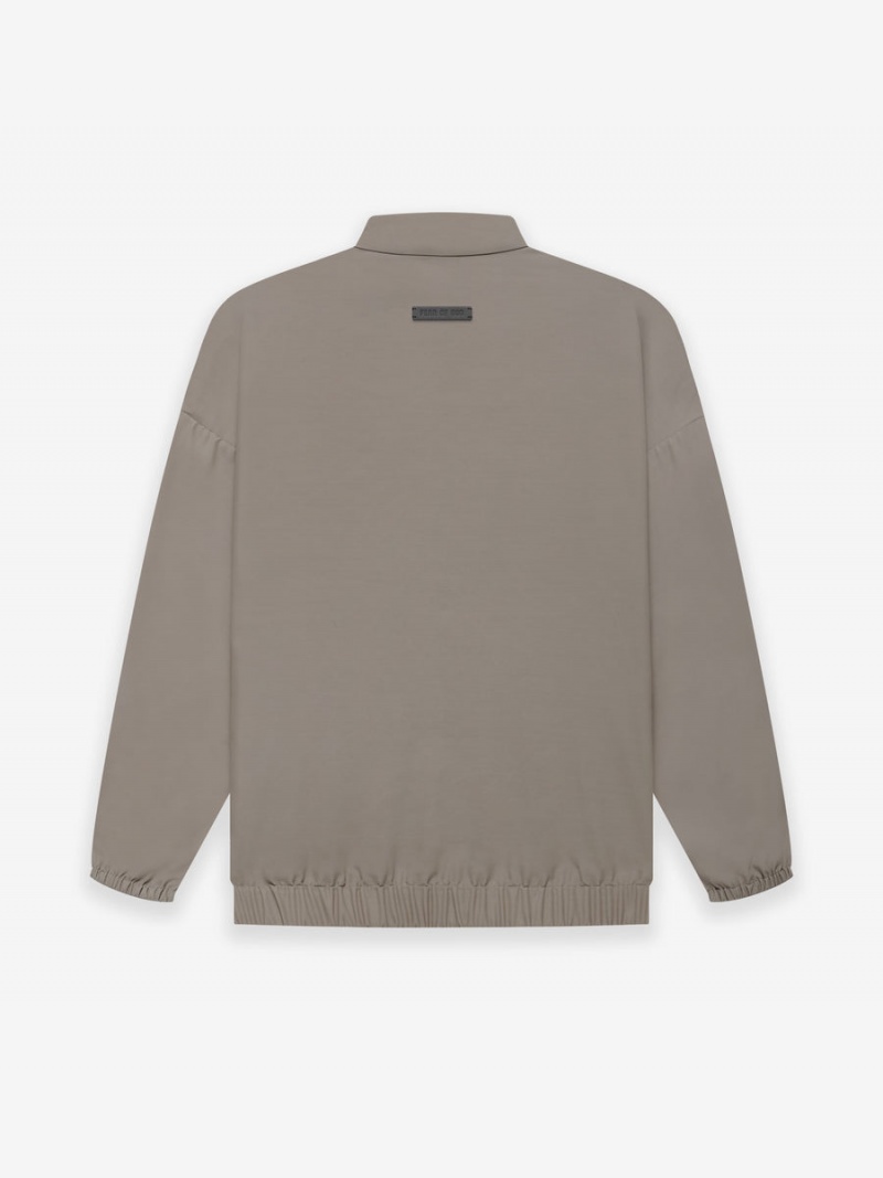 Fear Of God Wool Nylon Track Jacket Dusty Concrete | FOG-SN593421