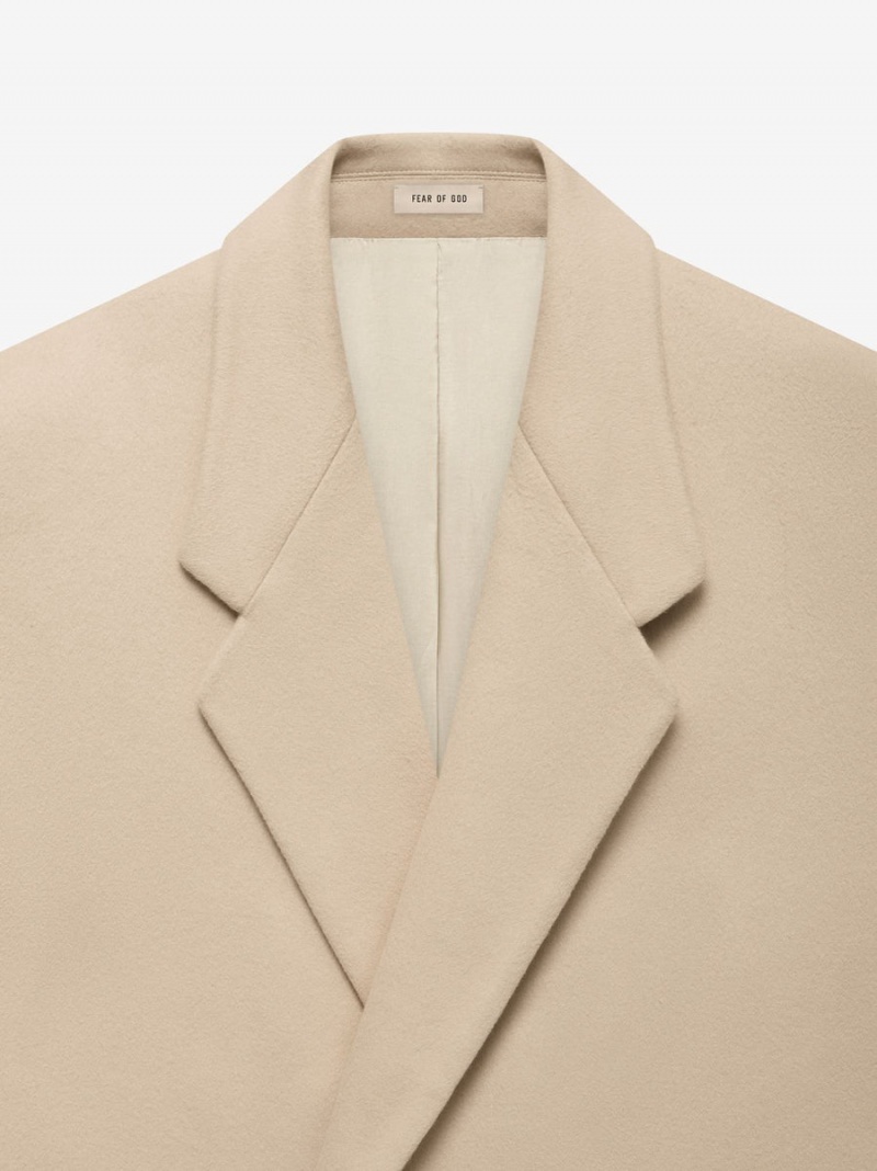 Fear Of God Wool Overcoat Beige | FOG-SN593393