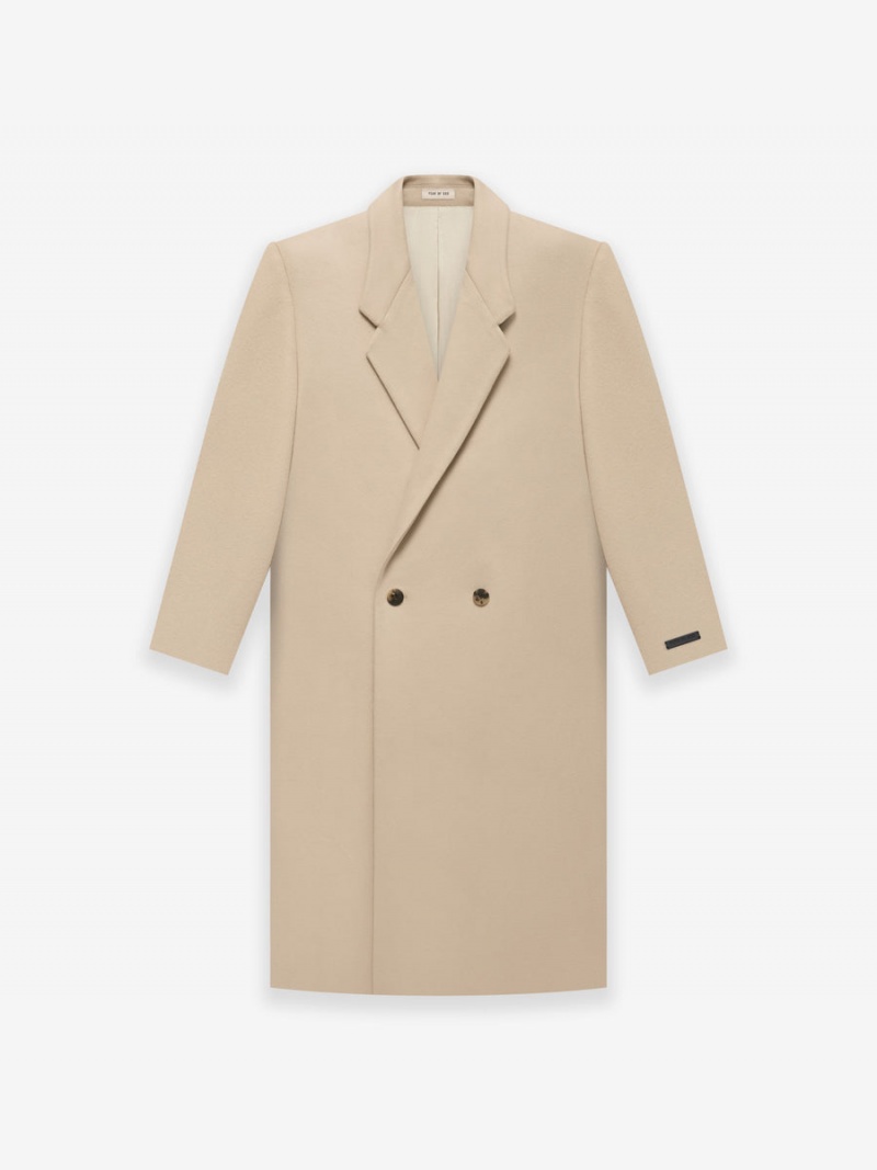 Fear Of God Wool Overcoat Beige | FOG-SN593393