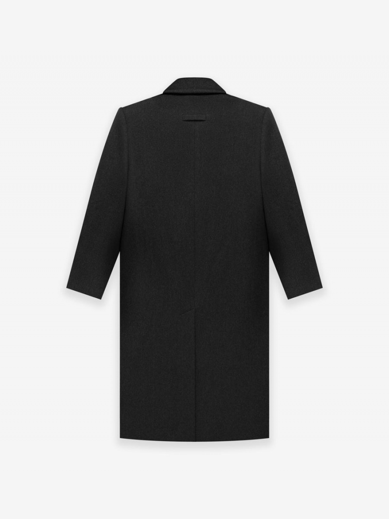 Fear Of God Wool Overcoat Black Heather | FOG-SN593390