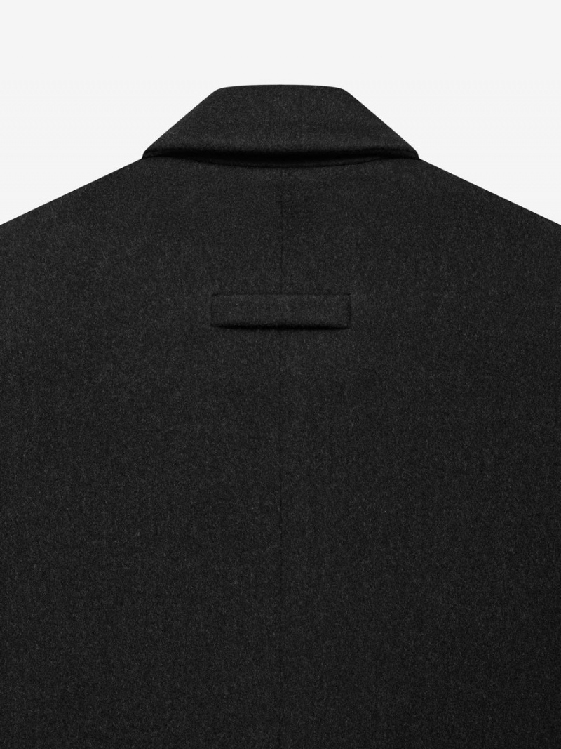 Fear Of God Wool Overcoat Black Heather | FOG-SN593390