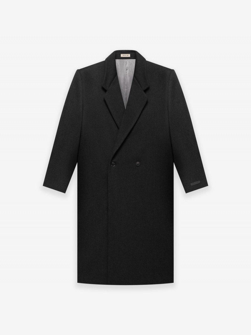 Fear Of God Wool Overcoat Black Heather | FOG-SN593390