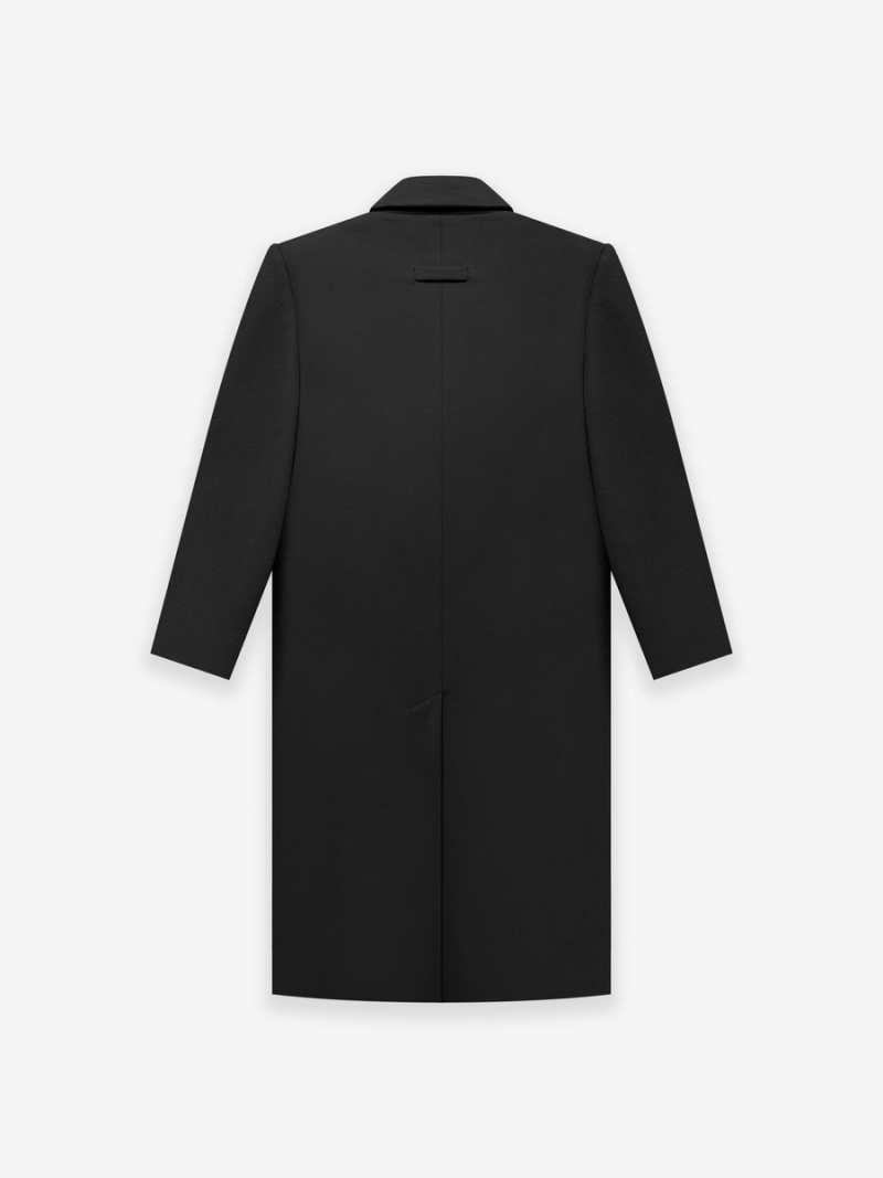 Fear Of God Wool Overcoat Black | FOG-SN593410