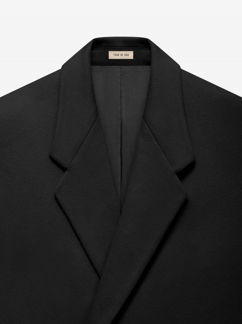 Fear Of God Wool Overcoat Black | FOG-SN593410