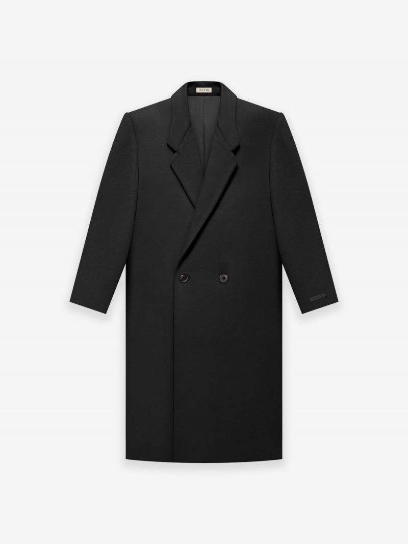 Fear Of God Wool Overcoat Black | FOG-SN593410