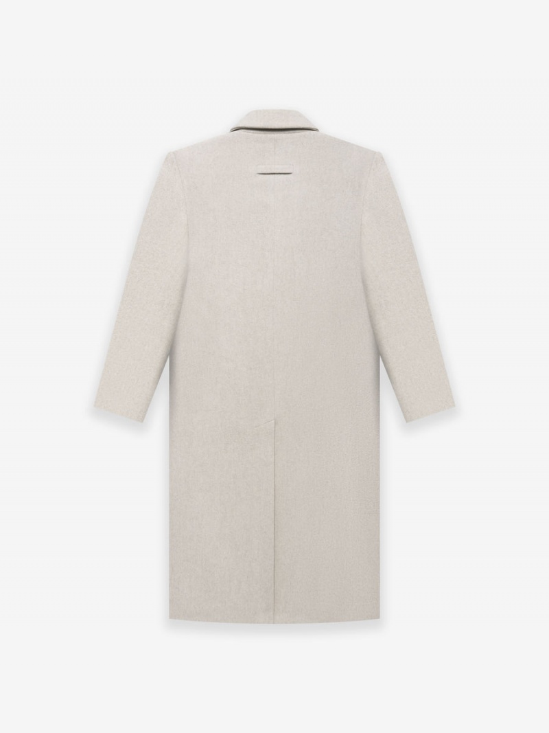 Fear Of God Wool Overcoat Cement Heather | FOG-SN593385