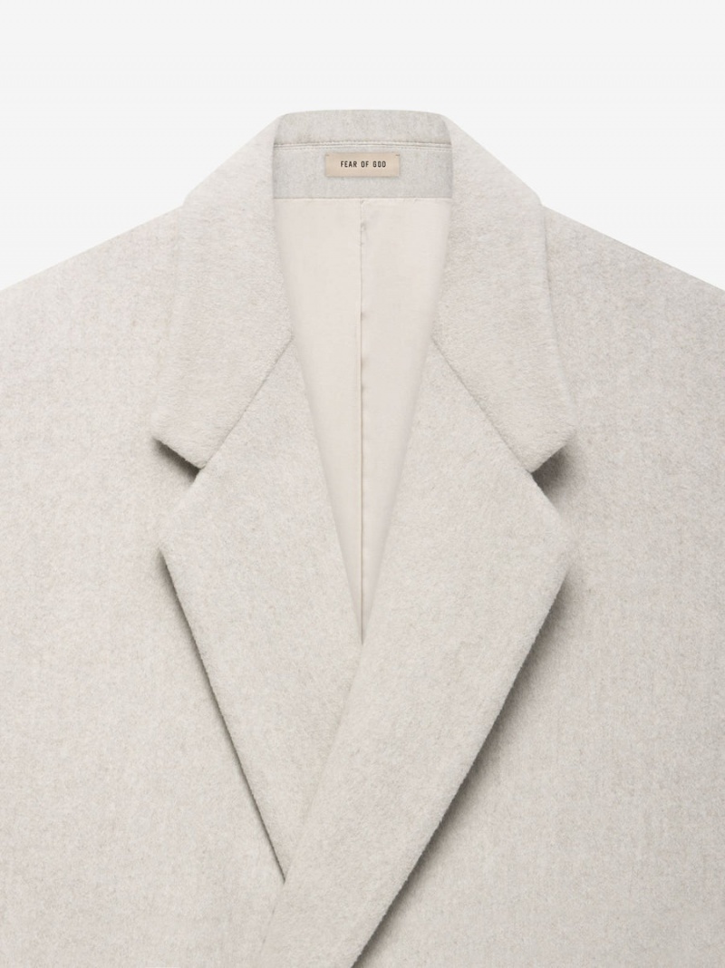 Fear Of God Wool Overcoat Cement Heather | FOG-SN593385