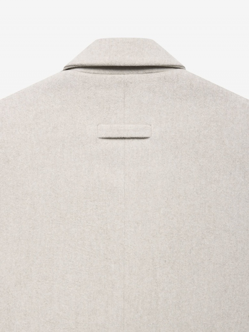 Fear Of God Wool Overcoat Cement Heather | FOG-SN593385