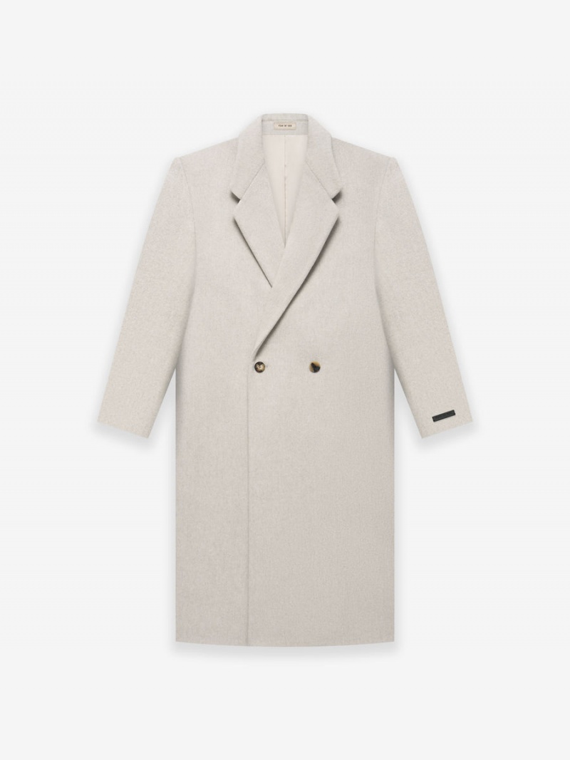 Fear Of God Wool Overcoat Cement Heather | FOG-SN593385