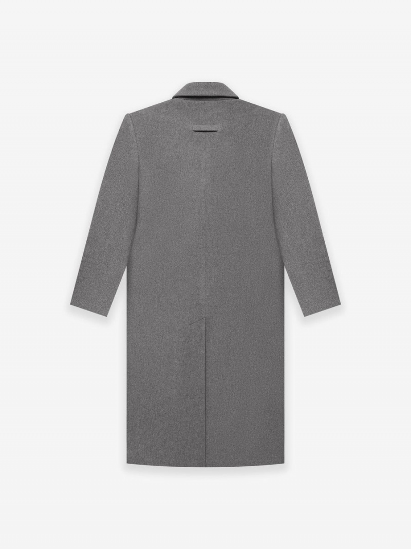 Fear Of God Wool Overcoat Grey Heather | FOG-SN593391