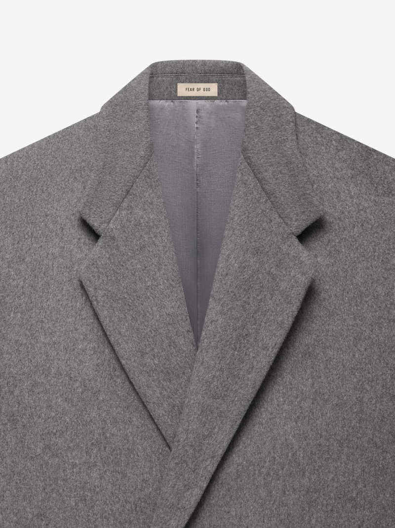 Fear Of God Wool Overcoat Grey Heather | FOG-SN593391