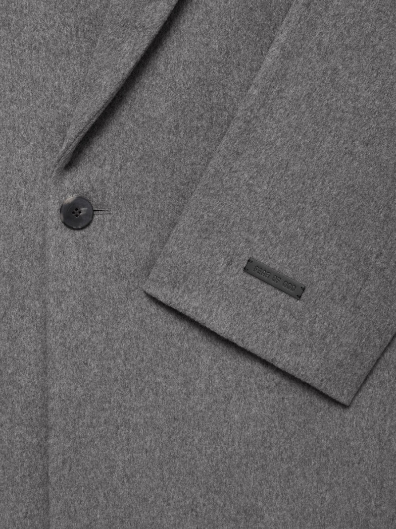 Fear Of God Wool Overcoat Grey Heather | FOG-SN593391